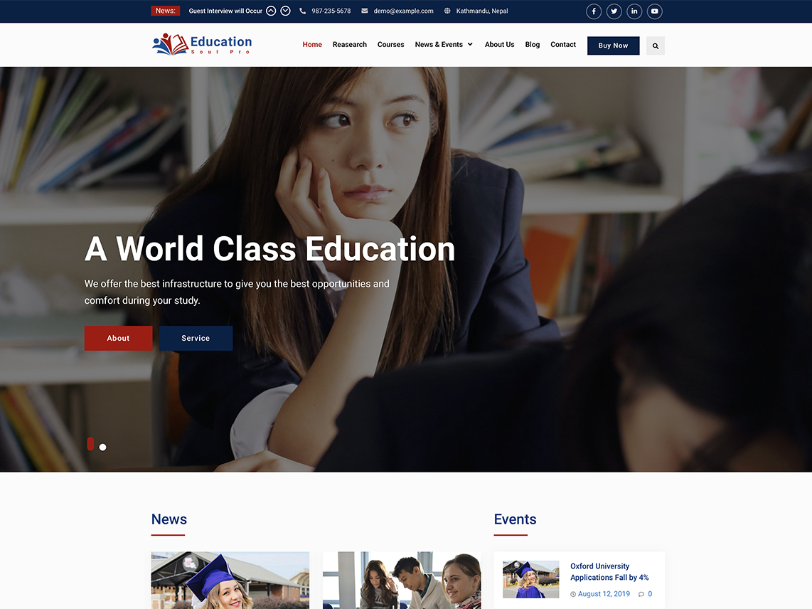 Education Soul Pro - Best Premium Education WordPress Themes and Templates 2020
