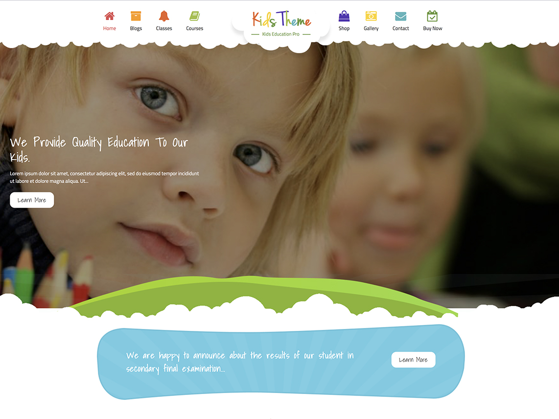Kids Education Pro - Best Premium Education WordPress Themes and Templates 2020