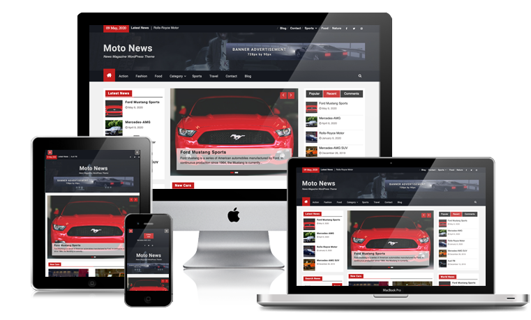 Moto News Magazine WordPress Theme